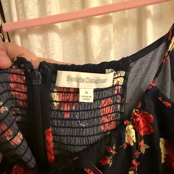 Favorite Daughter Navy and Red Floral Maxi Dress - Picture 4 of 5